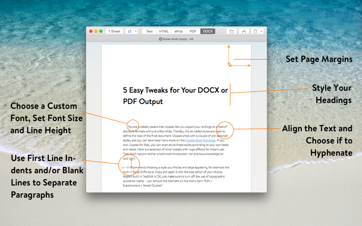 5 Easy Tweaks for Your DOCX or PDF Output