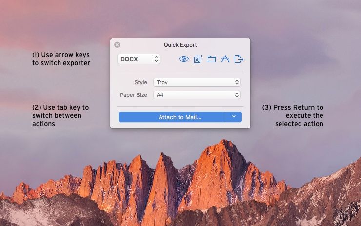 Quick, Quicker, Quick Export
