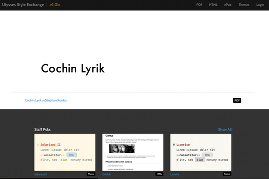 How to Get Your Writing Out There and Make It Look Good, Part Three: Ulysses Style Exchange